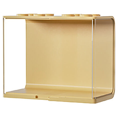 Boîte de Rangement Transparente Empilable pour Figurines - Présentation de Collection Jouets en ABS Jaune Grande (1/5)