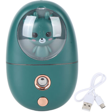 Nébulisateur USB Rechargeable pour Visage 35ml - Humidificateur Portable Voyage - 500mAh Vert (1/5)