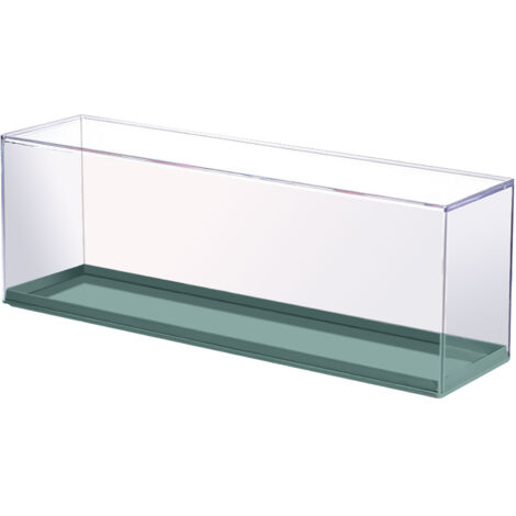 Vitrine à Jouets Transparente Empilable, Facile à Assembler, pour Enfants - Bleu Paon
