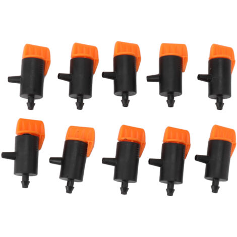 10 Émetteurs de Goutte à Goutte Réglables 0-200L/h, Kit d'Irrigation Goutte à Goutte avec Micro-Arroseurs pour Système d'Arrosage (1/5)