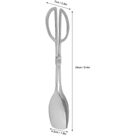 Pinces de service en acier inoxydable 201, résistantes à la rouille et à la corrosion, avec poignée confortable pour cuisine et pince à gobelet.