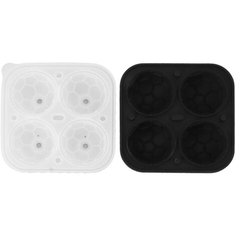 2 Pièces Moules à Glaçons en Silicone Formes Amusantes Boules Sphériques pour Whisky Cocktail Match de Football (1/5)