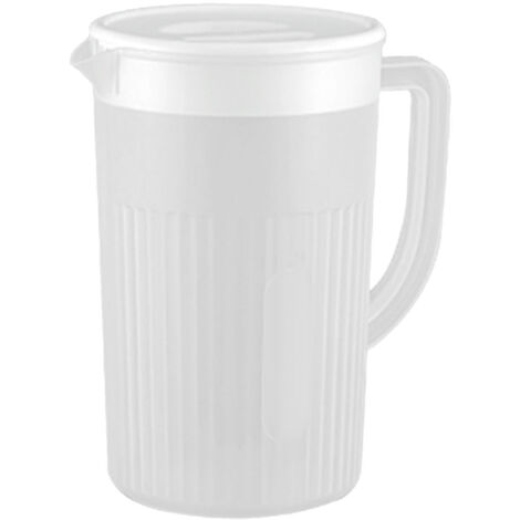 Pichet en Plastique avec Couvercle Grande Capacité Résistant à la Haute Température pour Jus et Thé Blanc (1/5)