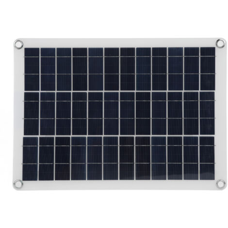 Panneau Solaire Monocristallin 15W 12V Haute Efficacité pour Caméra Surveillance et Sonnette Porte