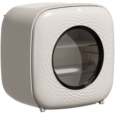 Boîte à papier toilette murale imperméable avec décoration lumineuse, couleur khaki (1/5)