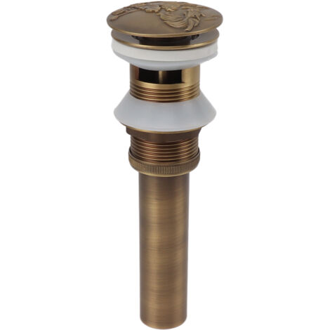 Drain d'évier en cuivre pour cuisine et salle de bain, anti-fuite et perforé, installation stable. (1/5)