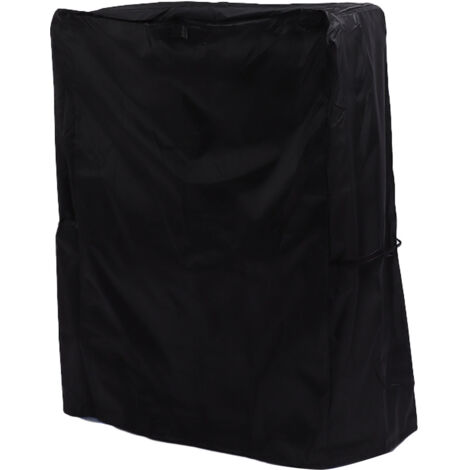Housse de barbecue imperméable 420D Oxford, résistant aux intempéries, dimensions 147x61x122cm, extérieur noir intérieur argenté pour gril à gaz. (1/5)