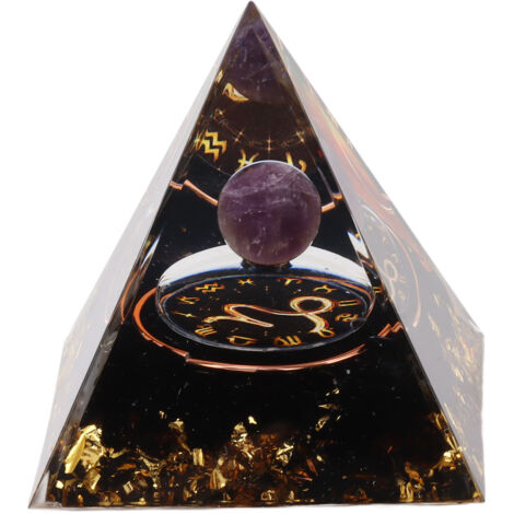 Pyramide Orgonite 5cm pour Énergie Positive, Méditation et Équilibre des Chakras - Générateur d'Énergie Zodiac Capricorne (1/5)