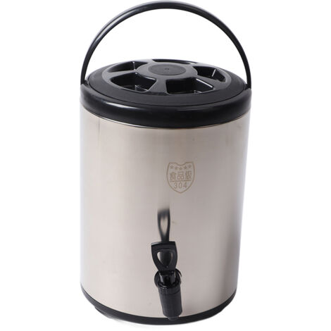 Distributeur de Boissons Isolé 8L en Acier Inoxydable 304 - Noir, pour Usage Commercial (1/5)