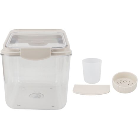 Récipient de Riz Hermétique Grande Capacité 33lb - Boîte de Stockage Transparente Anti-Humidité pour Cuisine (1/5)