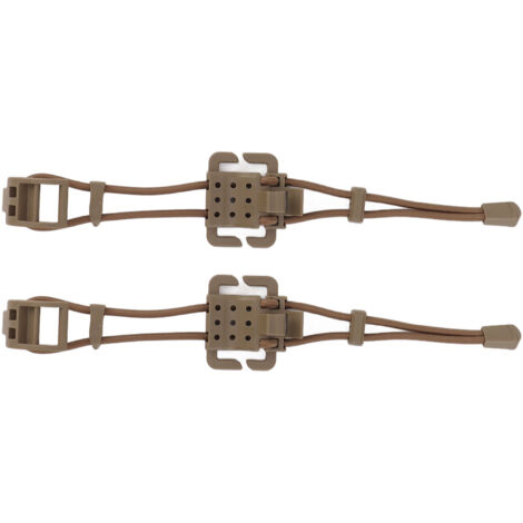 2 Pièces Attache Élastique pour Sac à Dos, Fixation MOLLE, Boucle de Sangle Réglable pour Organisation d'Équipement, Clip de Sécurité (1/5)