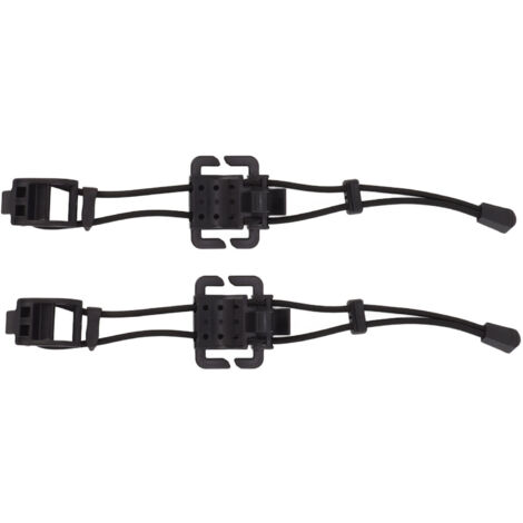 2 Pièces Attache Élastique pour Sac à Dos, Fixation MOLLE, Boucle de Sangle Réglable pour Organisation d'Équipement, Noir
