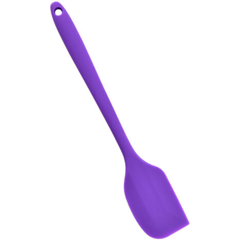 Spatule en Silicone de Cuisine Résistante à la Chaleur, Alimentaire et Antiadhésive pour la Pâtisserie et la Cuisson - Violet (1/5)