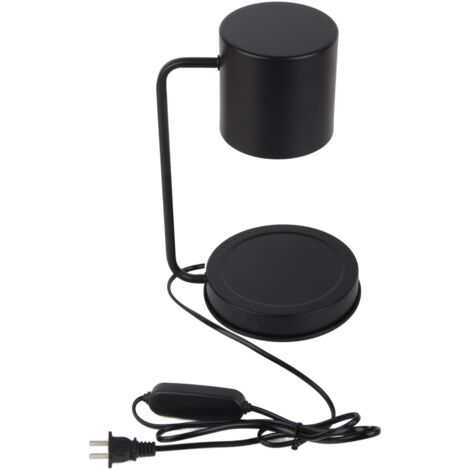Lampe de Table à Cire Parfumée avec Minuterie et Fonction Dimmable pour Chambre et Chevet - Noir (1/5)