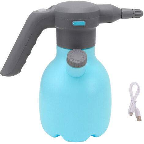 Pulvérisateur de Jardin Électrique 1.5L Portable, Rechargeable, pour Arrosage Automatique des Plantes d'Extérieur, Bleu, sans Buse Pivotante (1/5)