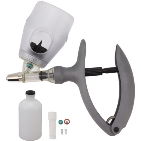 Pistolet à seringue vétérinaire automatique réglable 0.1-2ml pour bétail, chèvres, porcs, vaches (1/5)