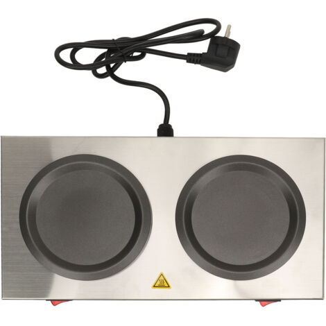 Chauffe-Cafetière Double Professionnel en Acier Inoxydable - Plaque Chauffante Double Portable pour Café et Salle de Pause