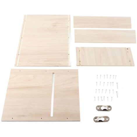 Maison pour chauves-souris en bois à un étage, abri de jardin extérieur pour chiroptères, habitat suspendu sous les avant-toits (1/5)
