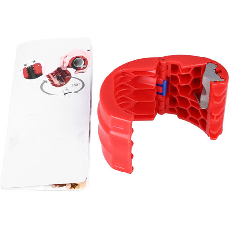 Coupe-tube PVC compact avec poignée ergonomique pour tuyaux plastique et drains