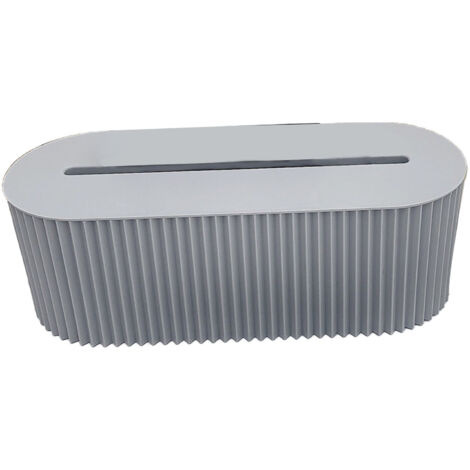 Boîte de Rangement Câble Bureau - Organisateur Prise Électrique avec Couvercle - Coffret de Stockage Bleu (1/5)