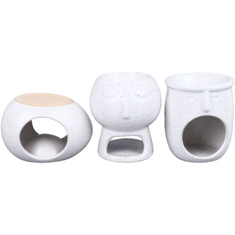3 Pièces Brûleur à Huile en Céramique pour Bougies Chauffantes, Décoration Maison Noël ou Cadeau Nouvel Habitant (1/5)