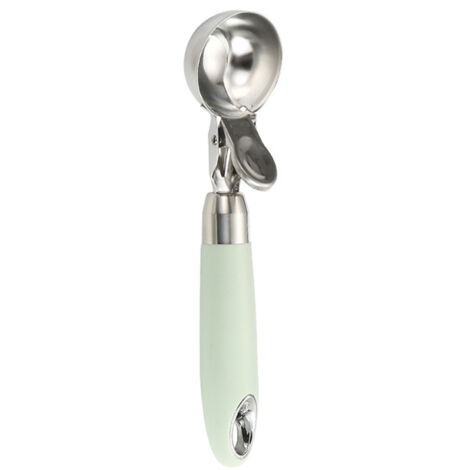 Cuillère à Glace en Acier Inoxydable avec Trou de Suspension, Fonction Multifonctionnelle pour Cupcakes, Libération par Déclencheur pour Cuisine Maison, Café et Bar (1/5)