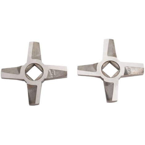2 Pièces Lames Universelles en Acier Inoxydable pour Hachoir à Viande, Couteau de Remplacement (1/5)