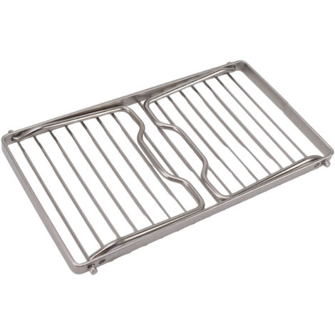 Grill de Camping Pliable en Acier Inoxydable, Grille de Cuisson Réglable pour Feu de Camp, Rack de BBQ Portable pour Randonnée et Plein Air (1/5)