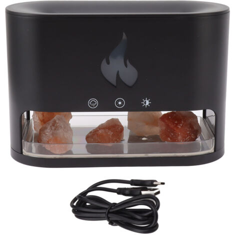 Diffuseur d'air flamme 250ml - Humidificateur d'aromathérapie avec 7 couleurs - Idéal pour la maison, bureau ou cadeau (1/5)