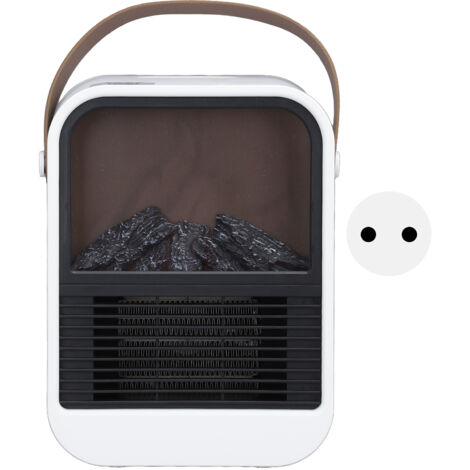Poêle électrique portable 1000W avec flamme décorative, protection surchauffe, silencieux pour chambre, prise EU 220V (1/5)
