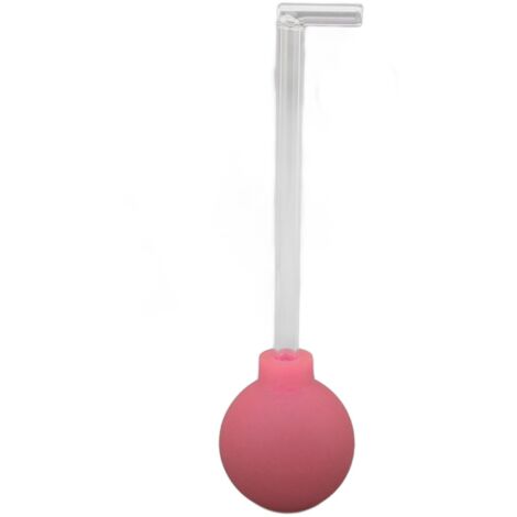 Outil manuel d'élimination des amygdalolithes en verre rose pour soins bucco-dentaires (1/5)