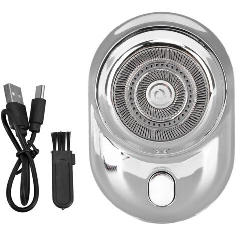 Tondeuse Barbe Homme Mini - Affichage Numérique, Lames Acier Inoxydable, Puissante et Précise, Design Argenté (1/5)
