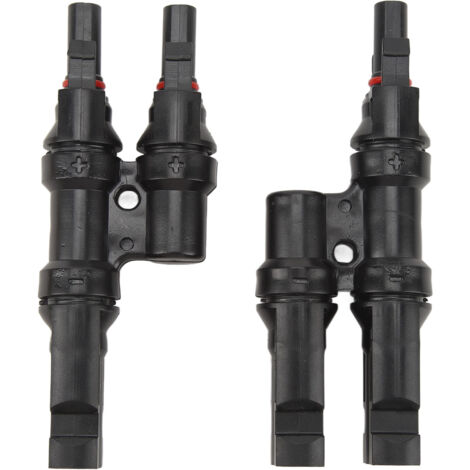 Connecteur en T 3 voies pour panneaux solaires, jonction parallèle IP67 étanche, 1 entrée 2 sorties (1/5)
