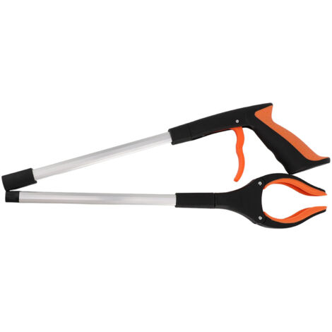 Pince Ramasse-Déchets Pliable et Rotative, Léger et Multifonctionnel, Griffe de Prélèvement Orange (1/5)