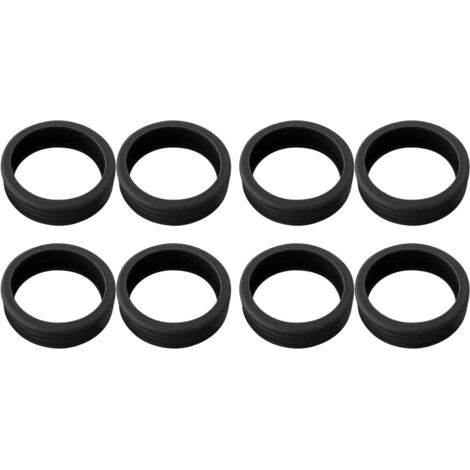 8 Pièces Protections Silicone pour Roues de Valise Anti-Bruit et Anti-Choc, Noir (1/5)