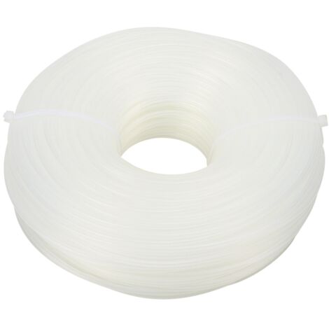 Corde de coupe ronde en nylon blanc 2,65mm x 70m pour tondeuse à gazon et débroussailleuse (1/5)