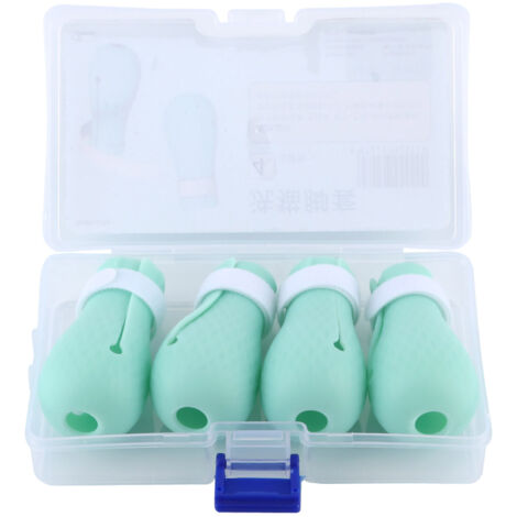 4 Pièces Protège-Pattes en Silicone pour Chat, Anti-Rayures et Confortable pour Toilettage, Baignade et Visite Vétérinaire (1/5)