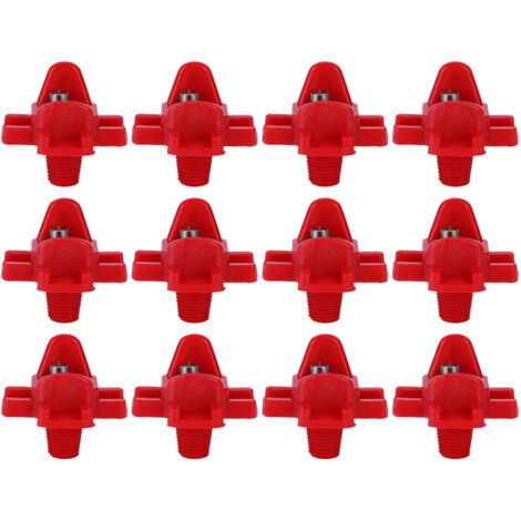 12 Pièces Abreuvoirs à Tétines Automatiques pour Volailles, Poulets et Caille - Équipement de Ferme (1/5)