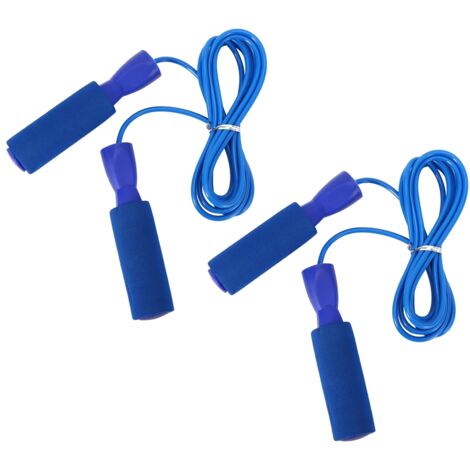 2 Pièces Corde à Sauter Vitesse Réglable, Outil d'Entraînement Fitness pour Adultes et Étudiants, Bleu (1/5)