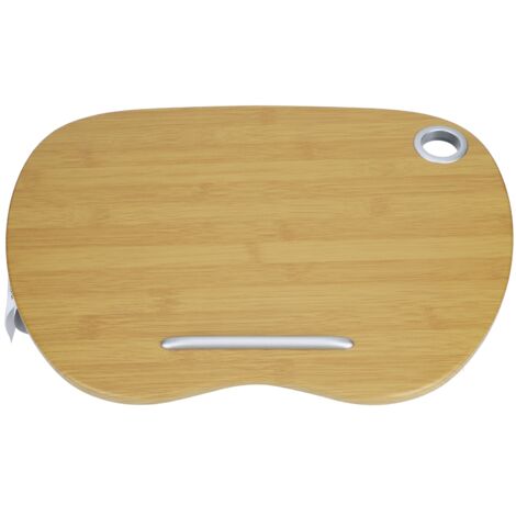 Bureau portable multifonction pour lit, canapé et extérieur - Table pliante pour ordinateur portable et écriture - Gris (1/5)
