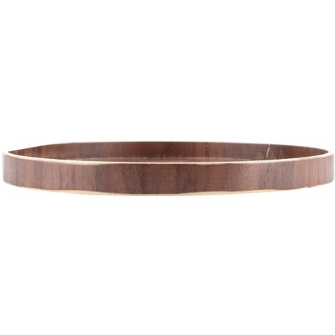 Plateau de service rond en bois style japonais pour fruits et cuisine, 27cm (1/5)
