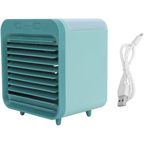 Ventilateur de bureau USB rechargeable 200ml - Brumisateur portable mini air cooler pour l'été (1/5)
