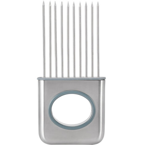 Support multifonction en acier inoxydable pour couper les oignons en aiguilles - Outil de cuisine (1/5)
