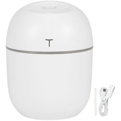 Mini Humidificateur USB 220ml Blanc pour Bureau, Voiture, Chambre - Air Sec (1/5)