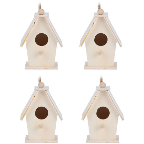 4 Maisons à Oiseaux en Bois Innovantes à Suspendre pour Jardin et Cour - Décoration Extérieure (1/5)