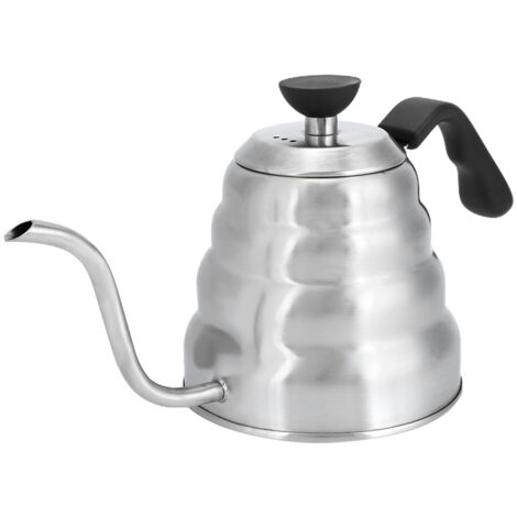Bouilloire Cafetière à Col de Cygne en Acier Inoxydable 1200ml pour Préparation Café Drip (1/5)