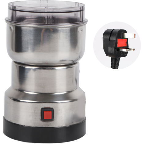 Moulin électrique en acier inox pour épices, café, noix et herbes - 220V avec prise UK (1/5)