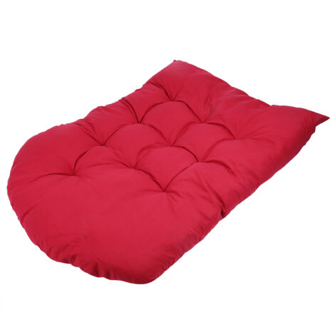 Fauteuil Suspendu avec Coussin Épais pour Jardin, 80x120cm Rouge Vin (1/5)