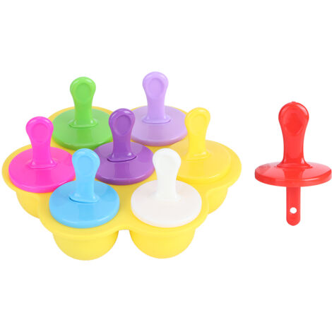 Moule à Glace Réutilisable en Silicone Jaune pour Cuisine DIY (1/5)