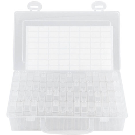 Boîte de Rangement 64 Emplacements pour Diamants à Broder et Perles (1/5)